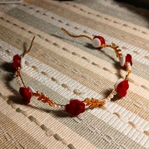 Rose and Pearl headband